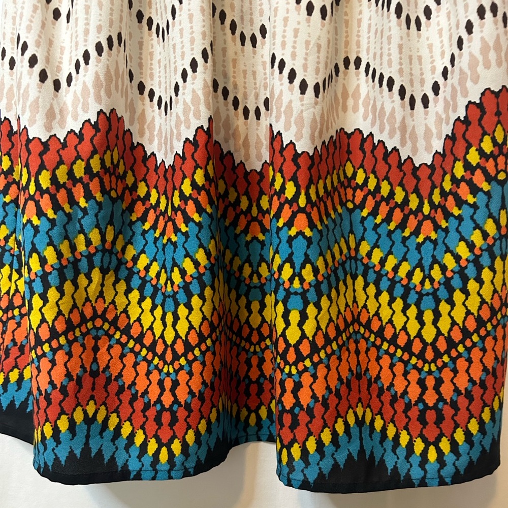 Bohemian Multicolored, Beaded, Three Pink Hearts brand dress size small - Picture 4 of 13